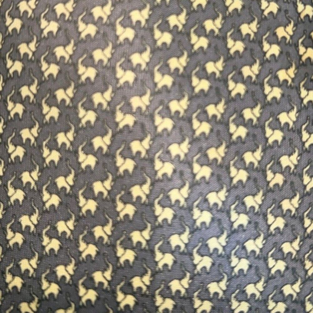 René Chagal Handmade Silk Tie Vintage Geometric Novelty Print Light B